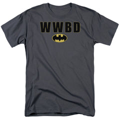 Batman Comics Wwbd Logo Men's 18/1 Cotton Short-Sleeve T-Shirt