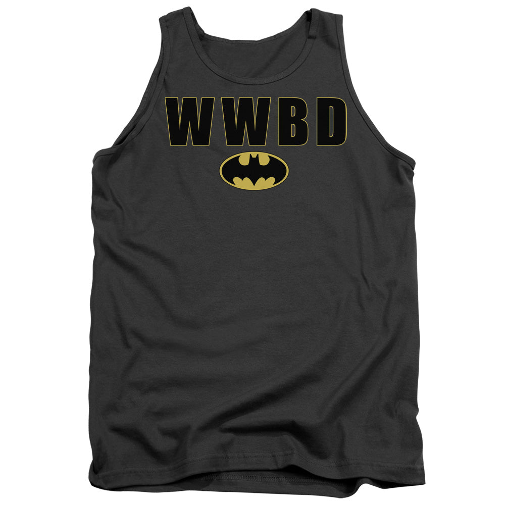 Batman Comics Wwbd Logo Men's 18/1 Cotton Tank Top