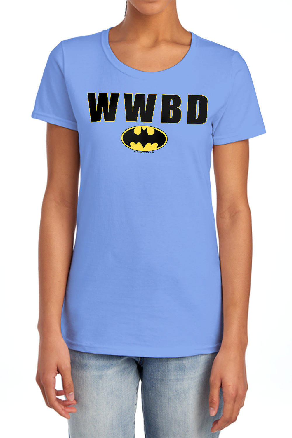 Batman Comics Wwbd Logo Women's 18/1 Cotton Short-Sleeve T-Shirt