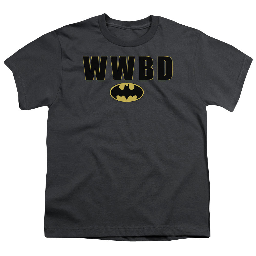 Batman Comics Wwbd Logo Youth 18/1 100% Cotton Short-Sleeve T-Shirt