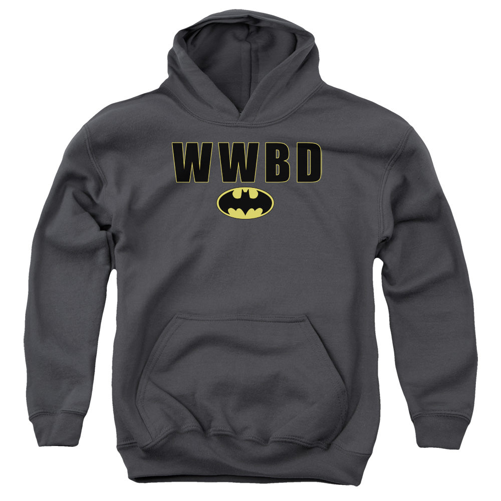 Batman Comics Wwbd Logo Youth Cotton Poly Pull-Over Hoodie