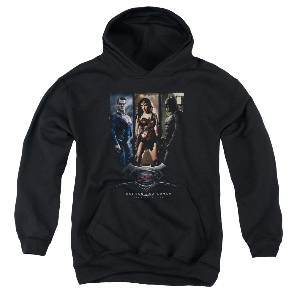 Batman v Superman 3 Phases Youth Cotton Poly Pull-Over Hoodie