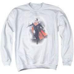 Batman v Superman A New Dawn Men's Crewneck 50 50 Poly Long-Sleeve T-Shirt