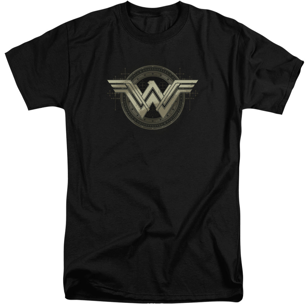 Batman v Superman Ancient Emblems Men's 18/1 Tall Cotton Short-Sleeve T-Shirt