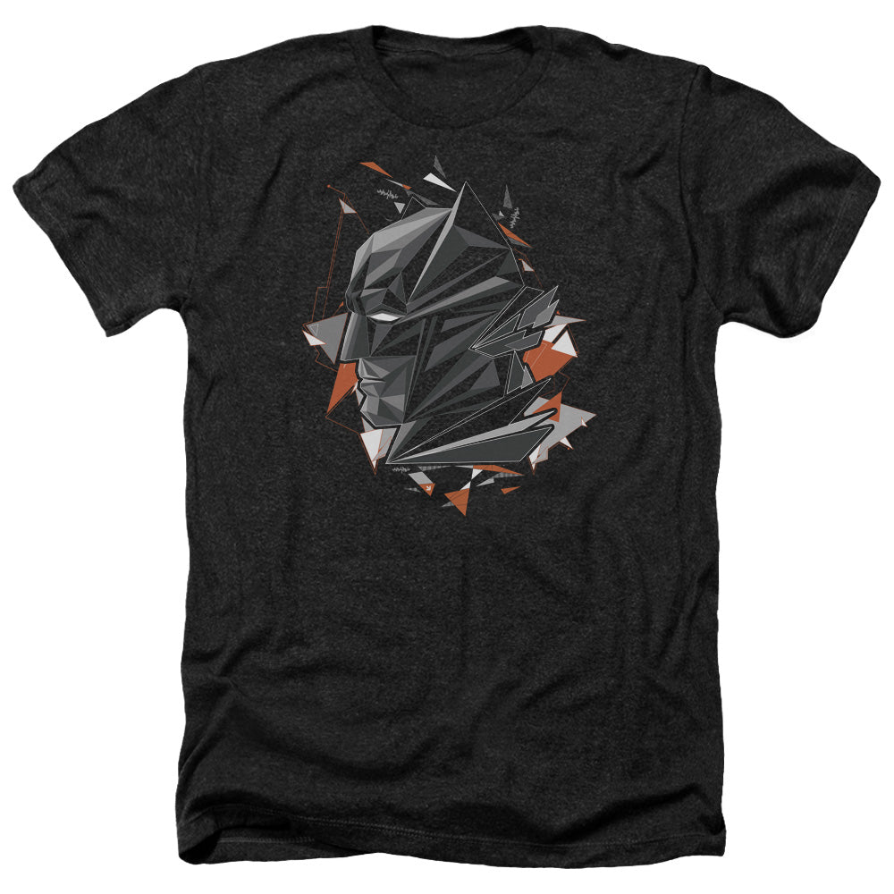 Batman v Superman Bat Head Tech Men's 30/1 Heather 60 40 Poly Short-Sleeve T-Shirt