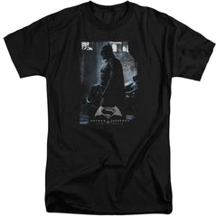 Batman v Superman Bat Poster Men's 18/1 Tall Cotton Short-Sleeve T-Shirt