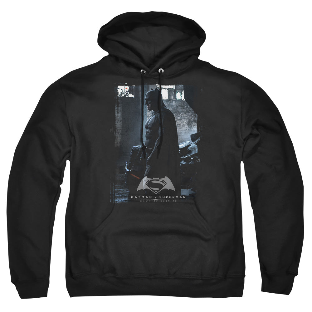 Batman v Superman Bat Poster Men's Pull-Over 75 25 Poly Hoodie