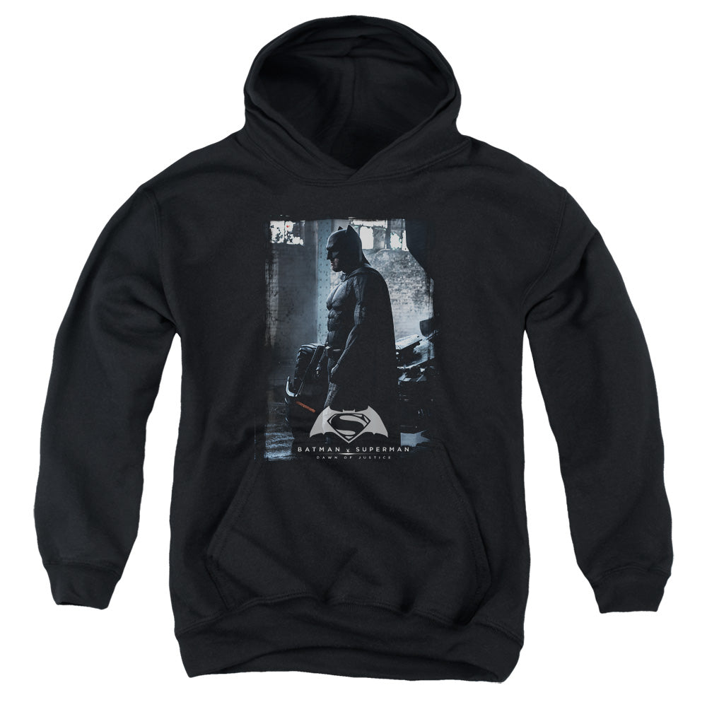Batman v Superman Bat Poster Youth Cotton Poly Pull-Over Hoodie