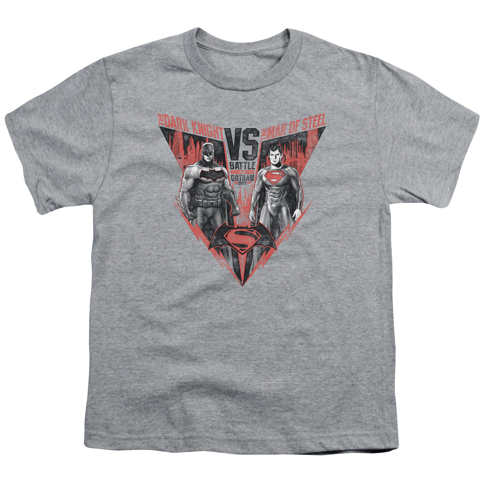 Batman v Superman Batlle For Gotham Youth 18/1 100% Cotton Short-Sleeve T-Shirt