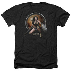Batman v Superman Batlle Zone Men's 30/1 Heather 60 40 Poly Short-Sleeve T-Shirt