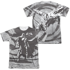 Batman v Superman Batman Contrast (Front/Back Print) Men's Regular Fit Poly Cotton Short-Sleeve T-Shirt