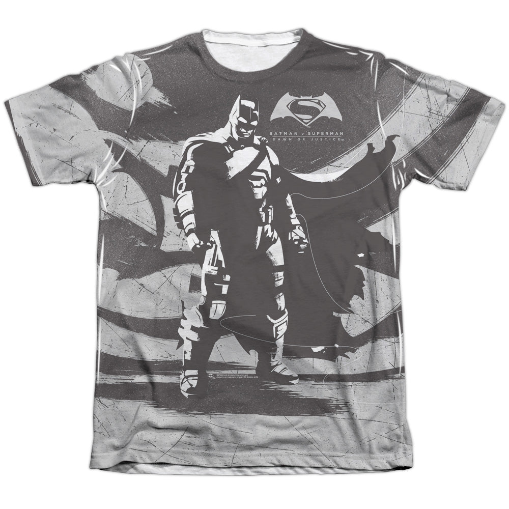 Batman v Superman Batman Contrast Men's Regular Fit Poly Cotton Short-Sleeve T-Shirt