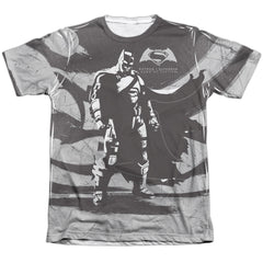 Batman v Superman Batman Contrast Men's Regular Fit Poly Cotton Short-Sleeve T-Shirt