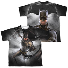 Batman v Superman Batman Light (Front/Back Print) Youth Regular Fit Poly Short-Sleeve T-Shirt