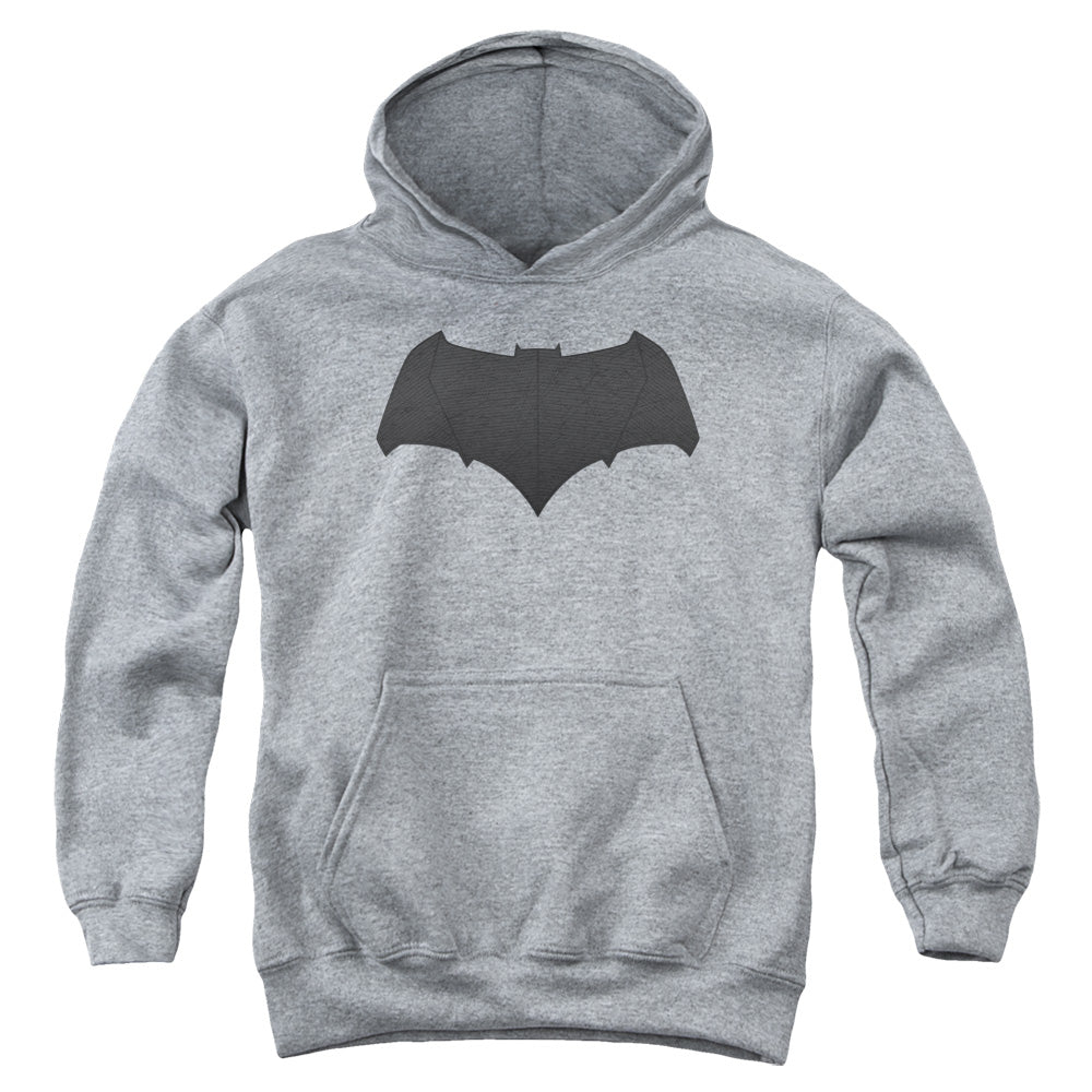Batman v Superman Batman Logo Youth Cotton Poly Pull-Over Hoodie