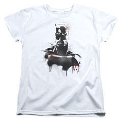 Batman v Superman Batman Spray Women's 18/1 Cotton Short-Sleeve T-Shirt