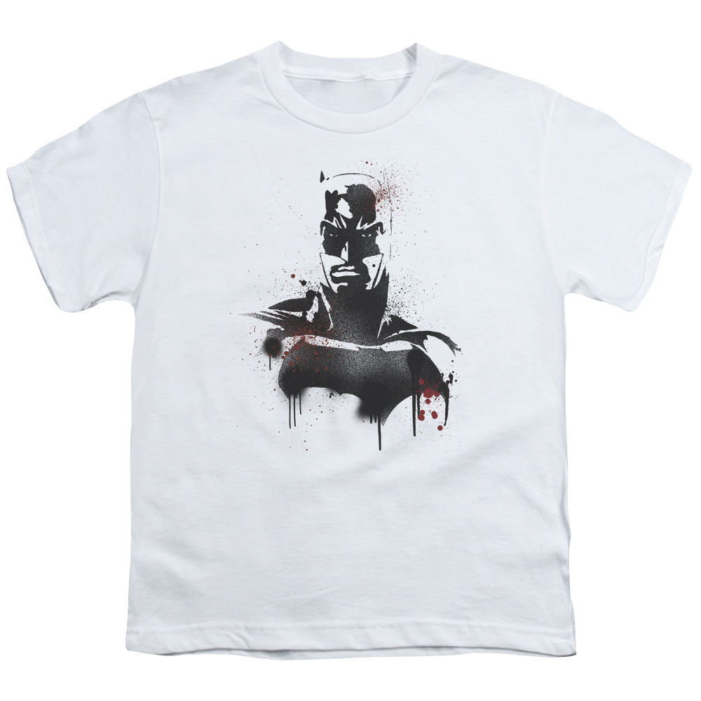 Batman v Superman Batman Spray Youth 18/1 100% Cotton Short-Sleeve T-Shirt