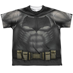 Batman v Superman Batman Uniform Youth Regular Fit Poly Short-Sleeve T-Shirt