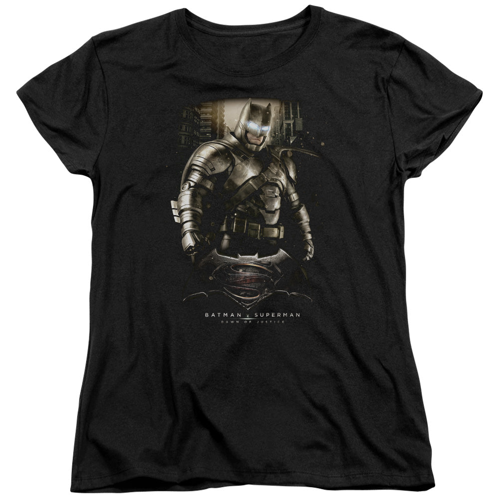 Batman v Superman Bats Ground Zero Women's 18/1 Cotton Short-Sleeve T-Shirt