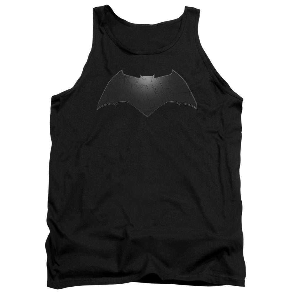 Batman v Superman Beveled Bat Logo Men's 18/1 Cotton Tank Top