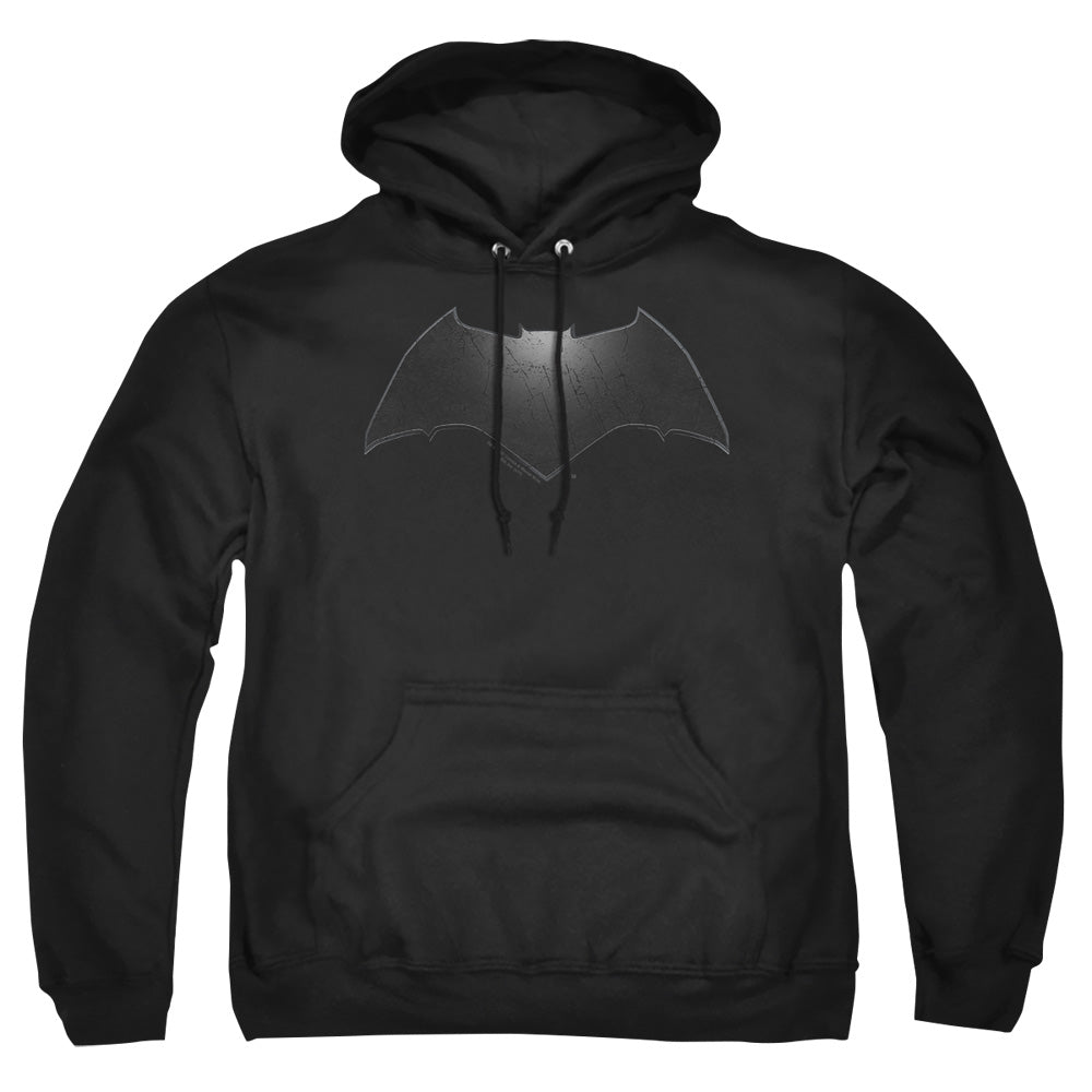 Batman v Superman Beveled Bat Logo Men's Pull-Over 75 25 Poly Hoodie