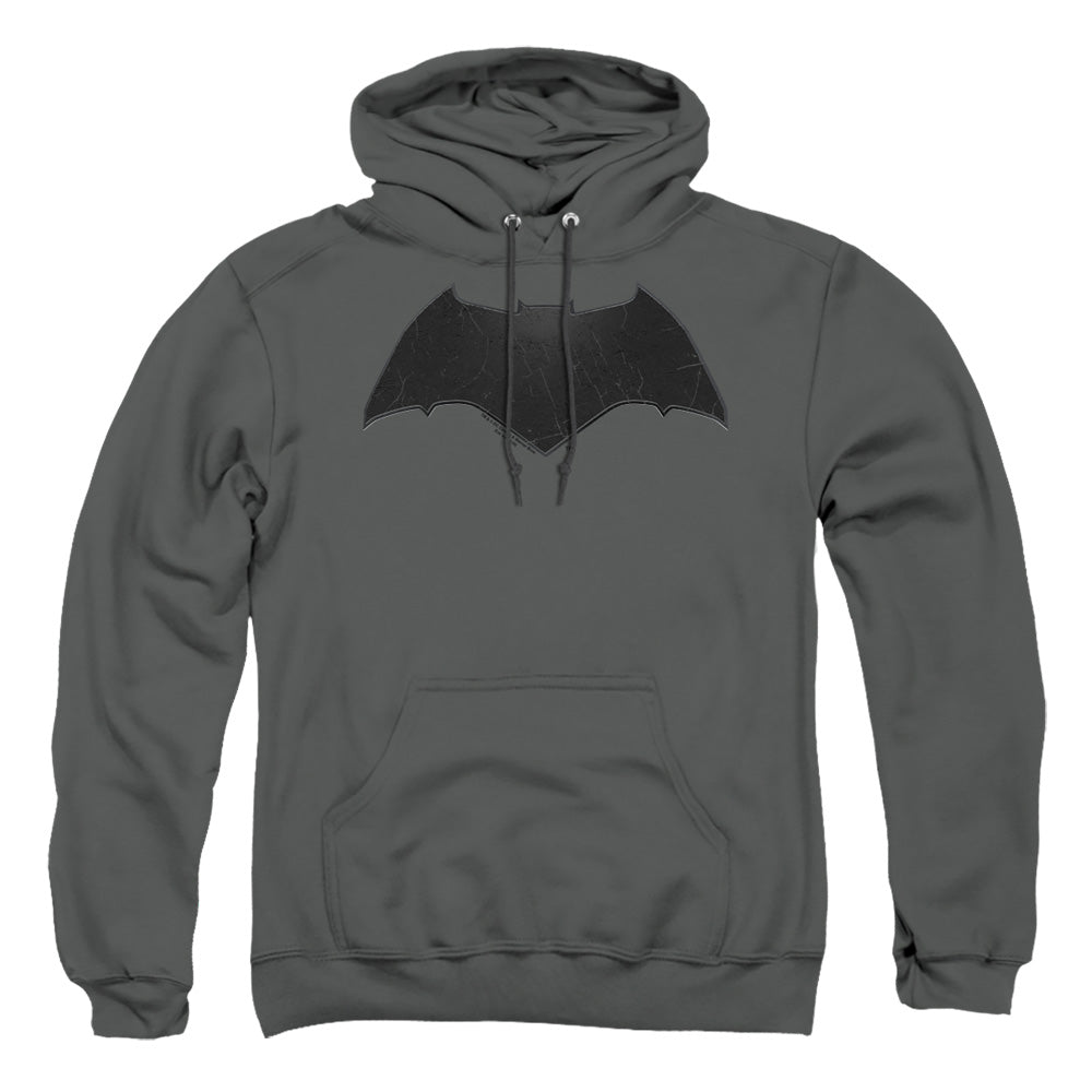 Batman v Superman Beveled Bat Logo Men's Pull-Over 75 25 Poly Hoodie