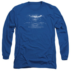 Batman v Superman Bw Logo Men's 18/1 Cotton Long-Sleeve T-Shirt