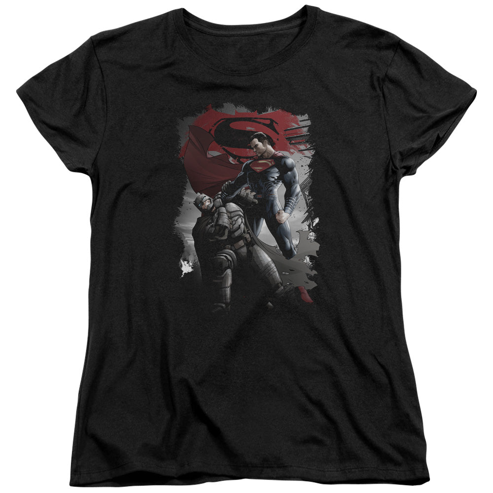 Batman v Superman Choke Women's 18/1 Cotton Short-Sleeve T-Shirt