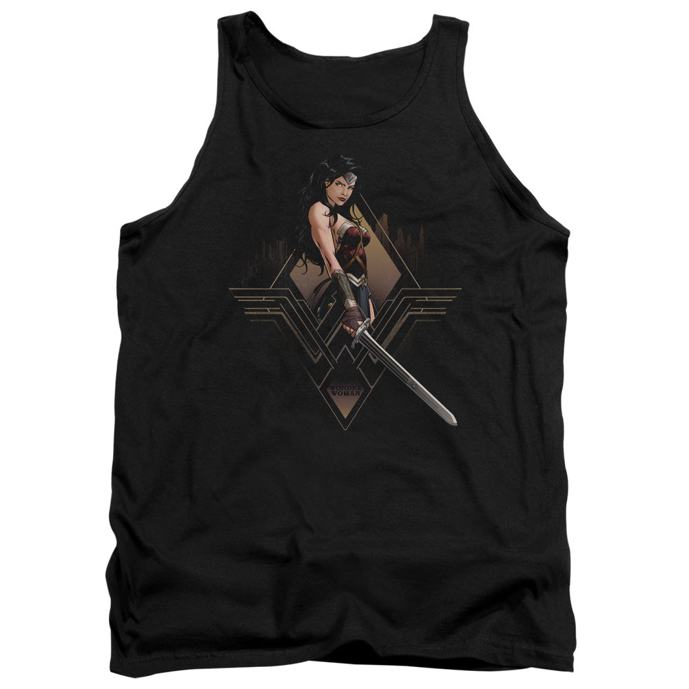 Batman v Superman City Girl Men's 18/1 Cotton Tank Top