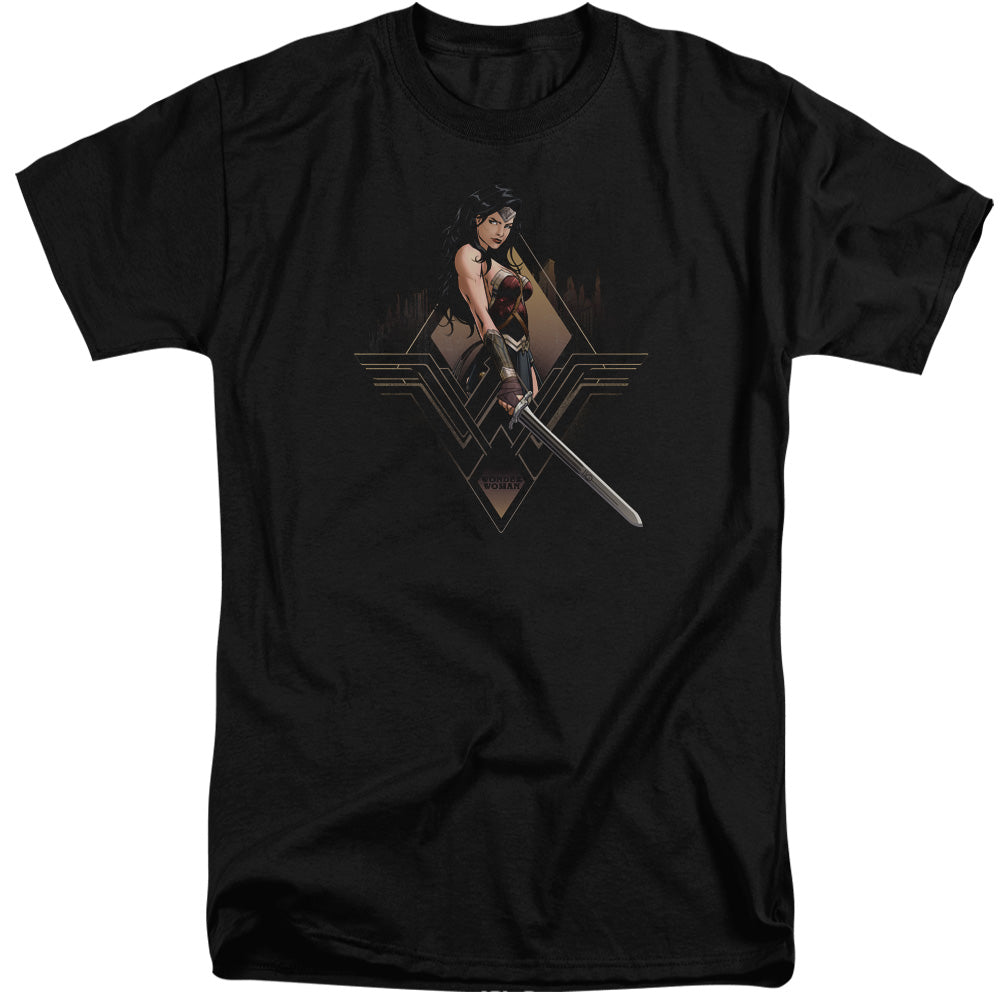 Batman v Superman City Girl Men's 18/1 Tall Cotton Short-Sleeve T-Shirt