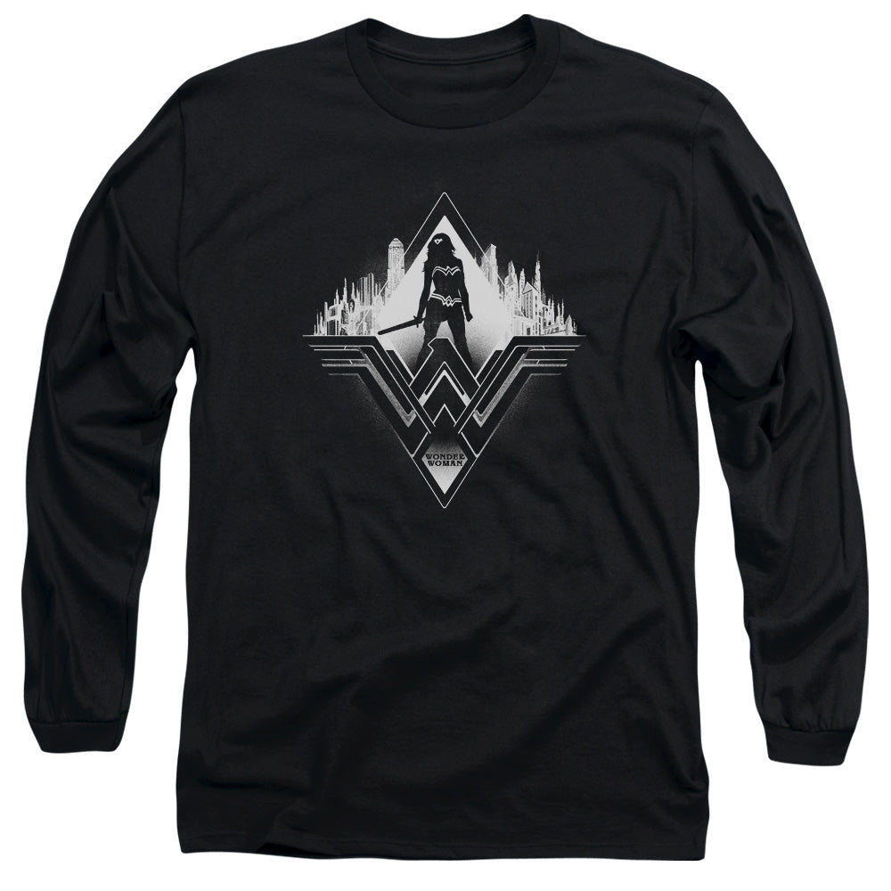Batman v Superman City Warrior Men's 18/1 Cotton Long-Sleeve T-Shirt