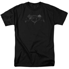 Batman v Superman Cityscape Logo Men's 18/1 Cotton Short-Sleeve T-Shirt