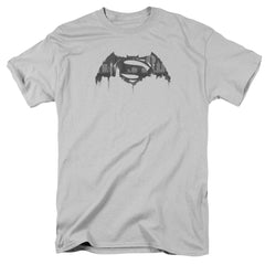 Batman v Superman Cityscape Logo Men's 18/1 Cotton Short-Sleeve T-Shirt