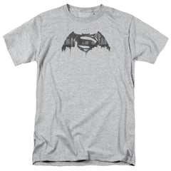 Batman v Superman Cityscape Logo Men's 18/1 Cotton Short-Sleeve T-Shirt