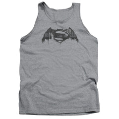 Batman v Superman Cityscape Logo Men's 18/1 Cotton Tank Top