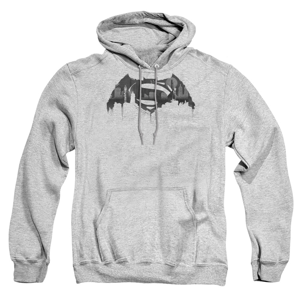 Batman v Superman Cityscape Logo Men's Pull-Over 75 25 Poly Hoodie