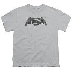 Batman v Superman Cityscape Logo Youth 18/1 100% Cotton Short-Sleeve T-Shirt