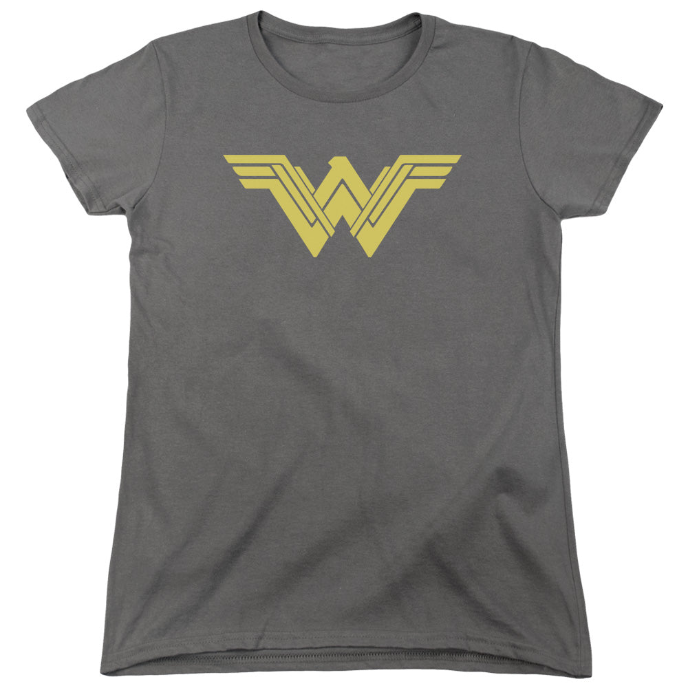 Batman v Superman Clean Line Logo Women's 18/1 Cotton Short-Sleeve T-Shirt