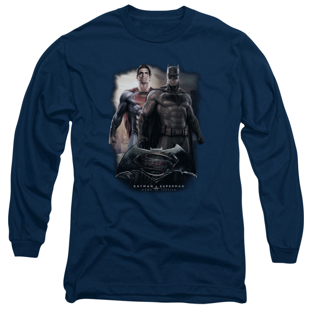 Batman v Superman Dawn Men's 18/1 Cotton Long-Sleeve T-Shirt