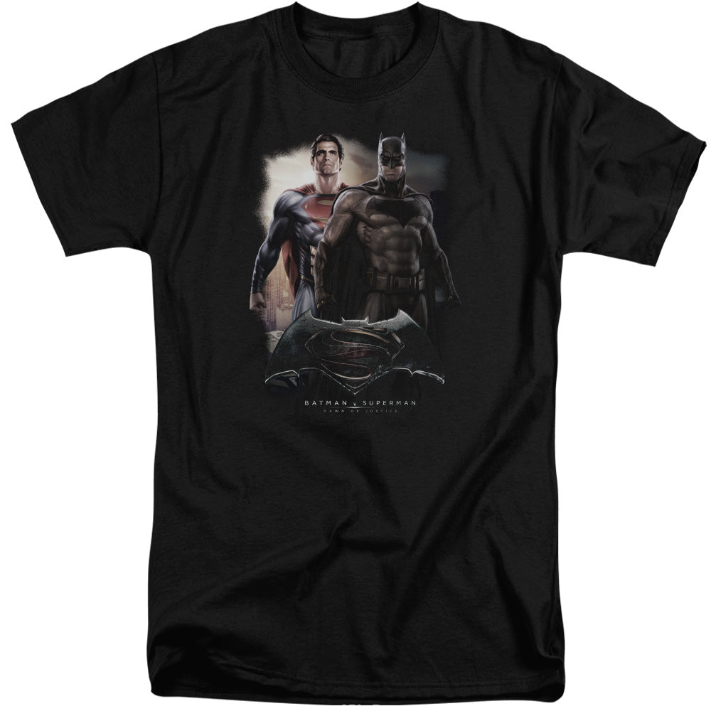 Batman v Superman Dawn Men's 18/1 Tall Cotton Short-Sleeve T-Shirt
