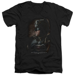 Batman v Superman Desert Gear Men's 30/1 Cotton Slim V-Neck T-Shirt
