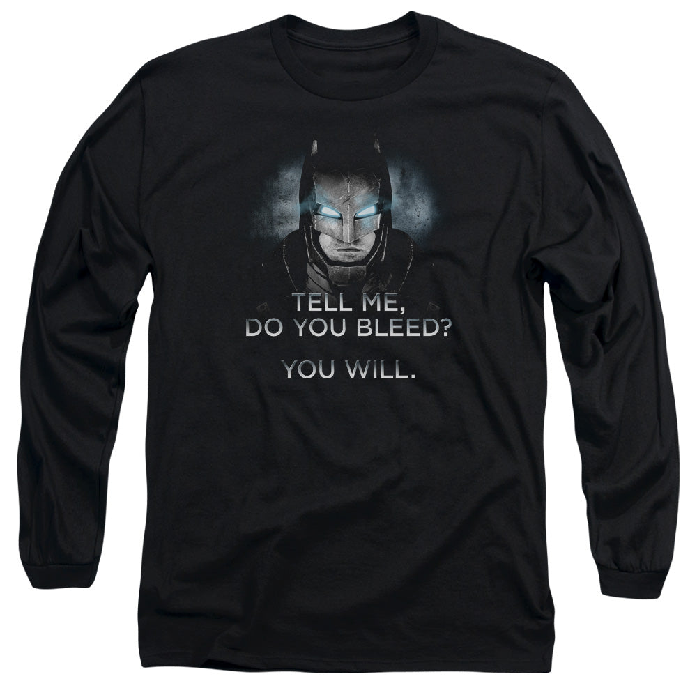 Batman v Superman Do You Bleed Men's 18/1 Cotton Long-Sleeve T-Shirt