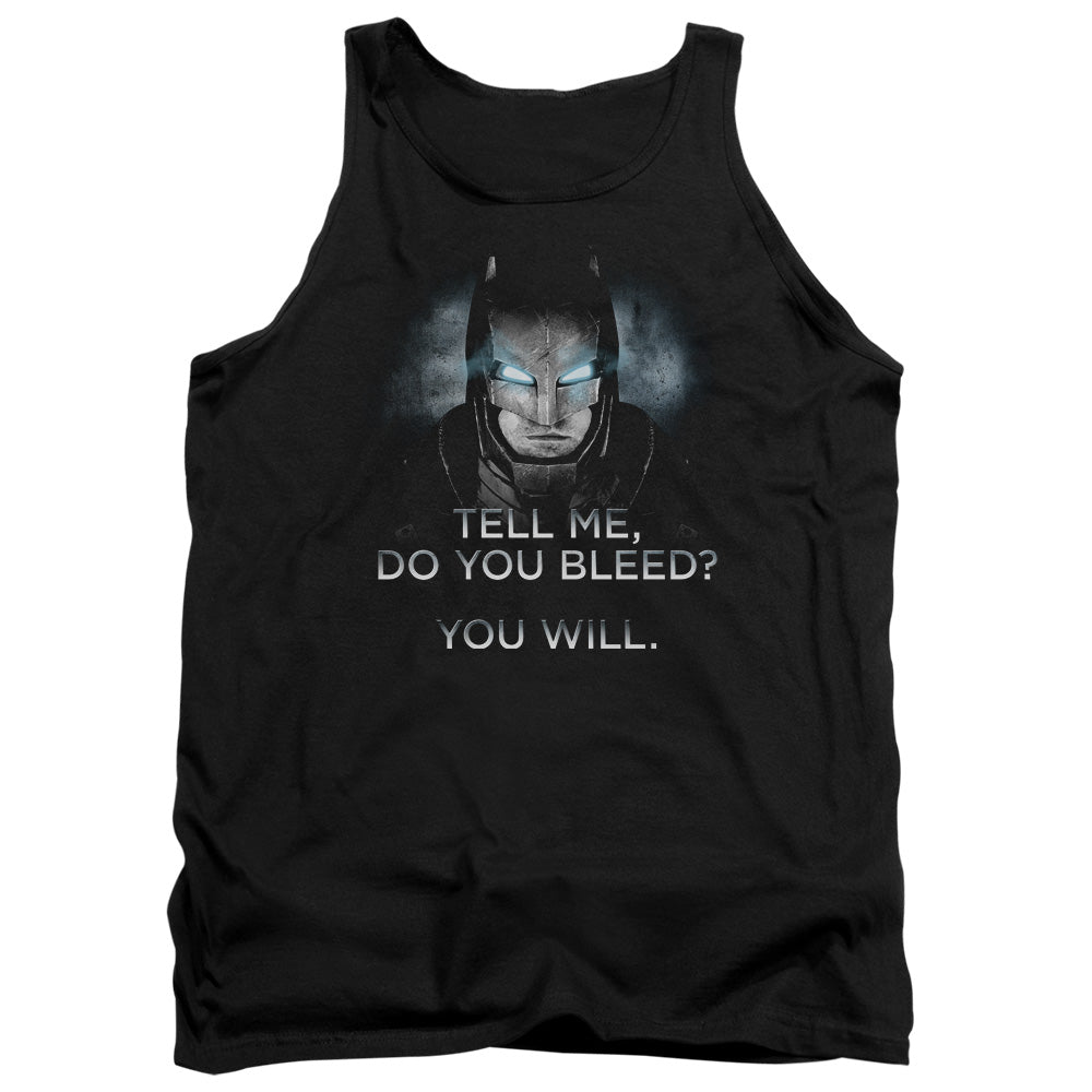 Batman v Superman Do You Bleed Men's 18/1 Cotton Tank Top