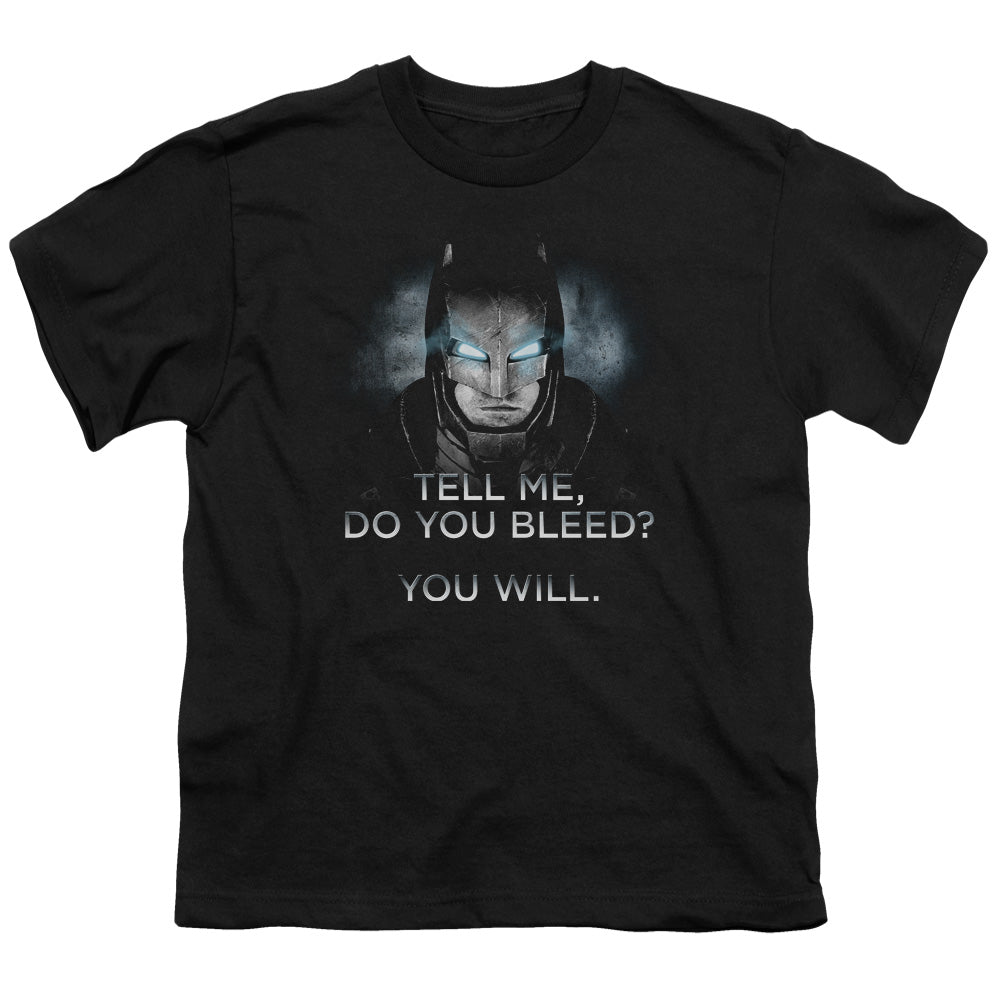 Batman v Superman Do You Bleed Youth 18/1 100% Cotton Short-Sleeve T-Shirt