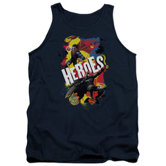 Batman v Superman Double Hero Men's 18/1 Cotton Tank Top