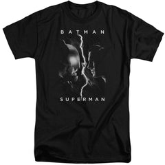 Batman v Superman Face To Face Men's 18/1 Tall Cotton Short-Sleeve T-Shirt
