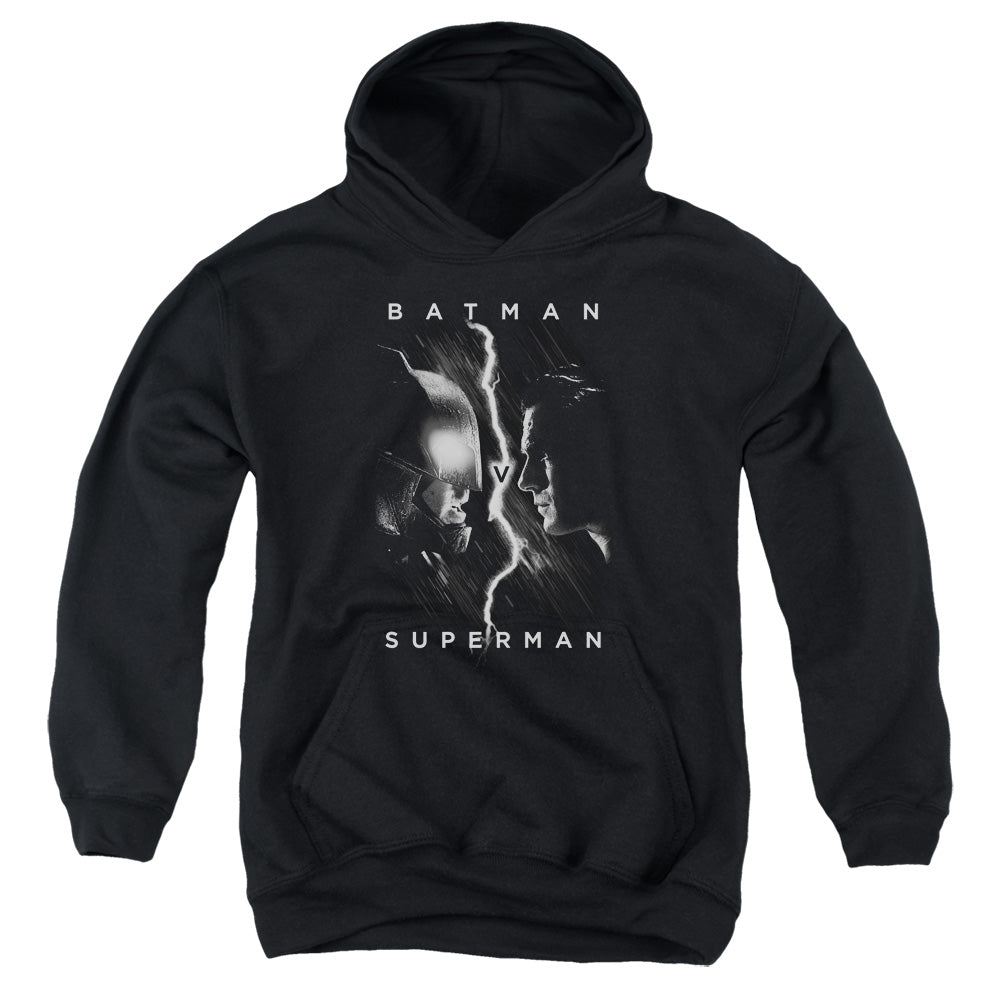 Batman v Superman Face To Face Youth Cotton Poly Pull-Over Hoodie