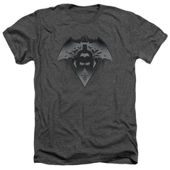 Batman v Superman Fear Men's 30/1 Heather 60 40 Poly Short-Sleeve T-Shirt