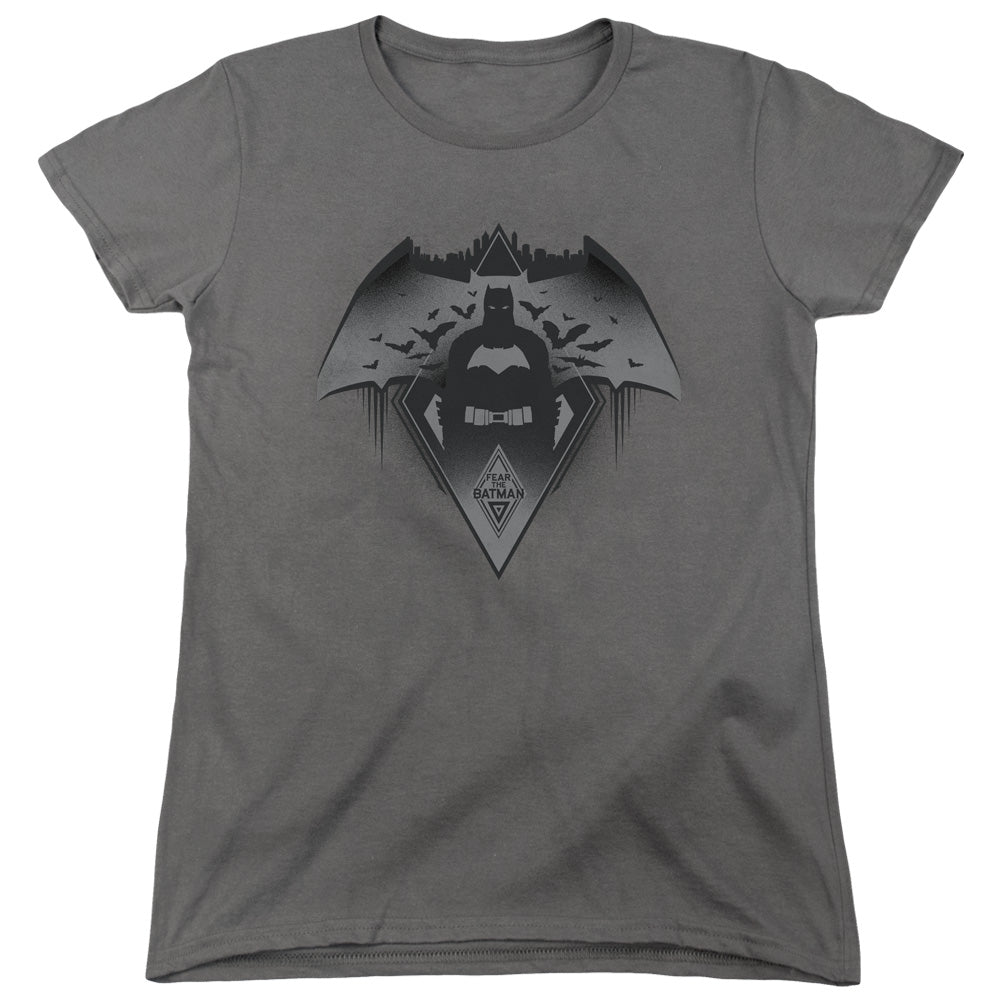 Batman v Superman Fear Women's 18/1 Cotton Short-Sleeve T-Shirt