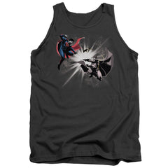 Batman v Superman Fight Burst Men's 18/1 Cotton Tank Top